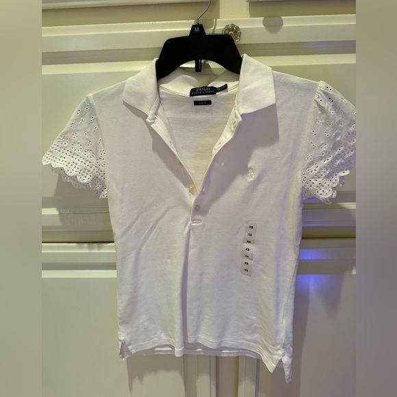 Polo Ralph Lauren Pants - Lauren Ralph Lauren Womens Short
Sleeved White Polo Shirt